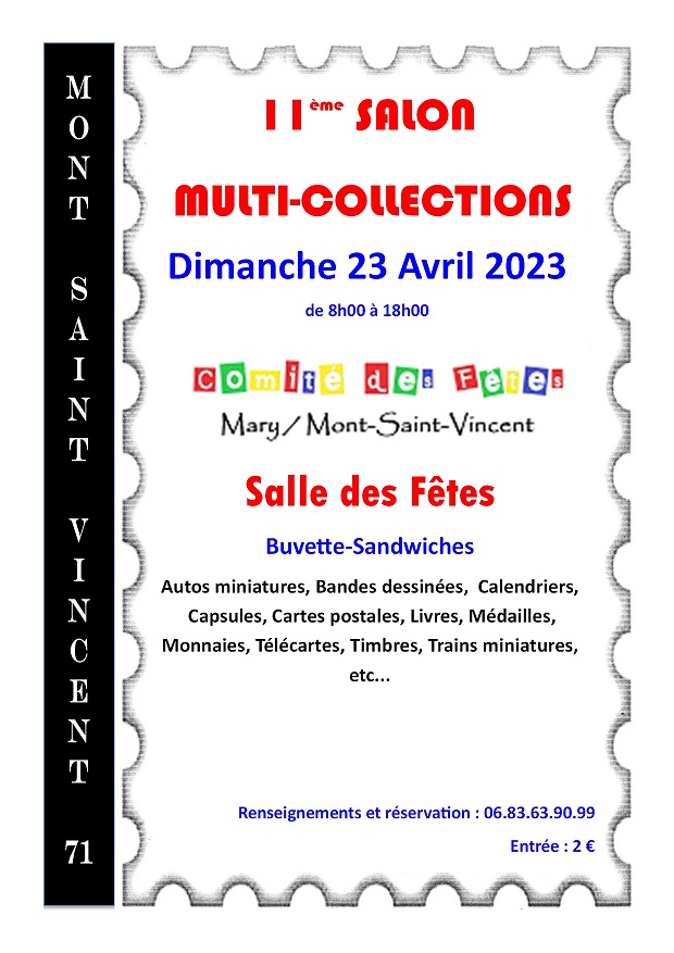 Salon Multi-collections 23 Avril 2023.